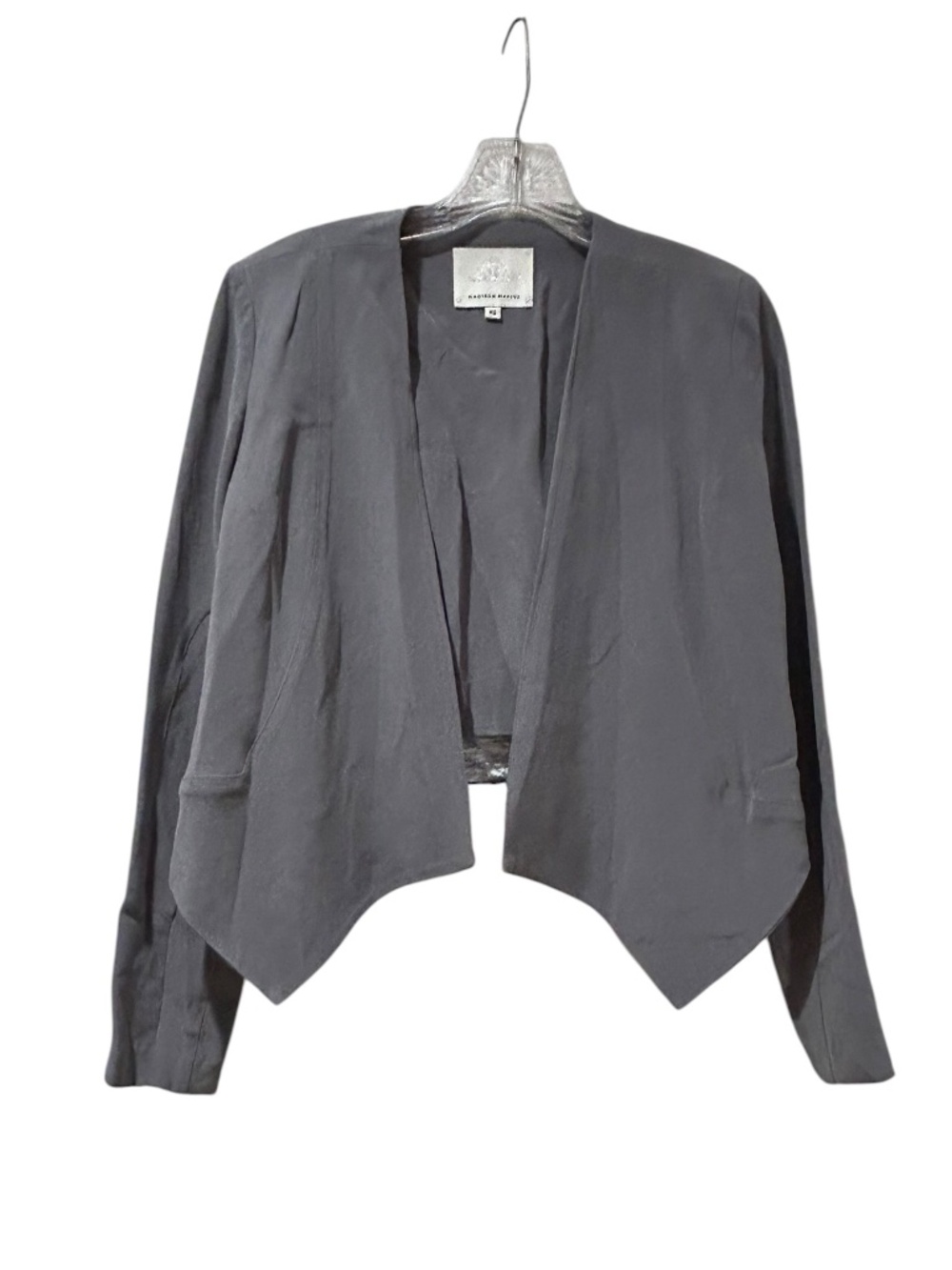 Madison Marcus Silk Blazer Blouse Cover Up top Women's Size XS